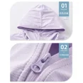 thumbnail image 4 of Ropa de abrigo de secado rápido para hombre y mujer, chaquetas básicas con capucha transpirables y protector solar, abrigo fino elástico, trajes para parejas, 4 of 5