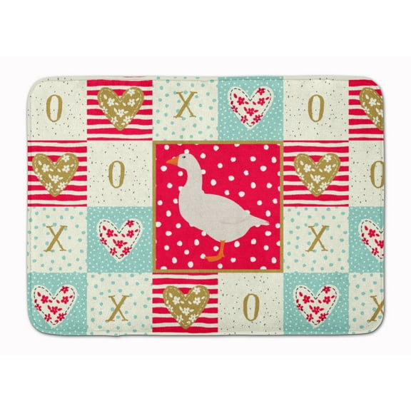 Carolines Treasures CK5327RUG Shire Horse Love Machine Washable Memory Foam Mat Red 19 X 27" multicolor