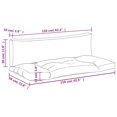 thumbnail image 4 of vidaXL Coussins de Palette 2 Pcs Tissu Anthracite, 4 of 5