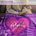 thumbnail image 5 of LHSHID Abuelita Gifts in Spanish Regalos para Abuela Grandma Birthday Gifts Grandma Gifts from Grandchildren Unique Birthday Gifts for Grandma/Abuelita from Grandaughter Blankets 30"x40", 5 of 8