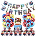 thumbnail image 1 of Globos de Látex y Adornos Colgantes Decorativos para Cumpleaños Alusivos a Spidey y Sus Amigos, 1 of 6