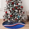 thumbnail image 5 of Rateoe Fireworks Print Christmas Tree Skirt 36" for Xmas Holiday New Year Party Circle Tree Mat Ornaments Decoration, 5 of 7