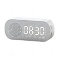 thumbnail image 3 of Bluetooth Speaker Alarm Clock Alarm Clock Bluetooth Speaker Alarm Clock with Bluetooth Speaker Z7 Smart Bluetooth Audio Gift Alarm Clock Mirror Clock Audio Radio, Small Speaker with Plug-In Card, 3 of 5