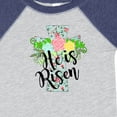 thumbnail image 4 of Inktastic He is Risen Floral Print Cross with Beautiful Flowers Boys or Girls Baby Bodysuit, 4 of 5