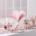 thumbnail image 3 of TETOU 6 Stems  Artificial Pampas Grass 17.7" Faux Pampas Grass Short Vase Filler Home Room Decor - Blush & Cream & Pink, 3 of 10