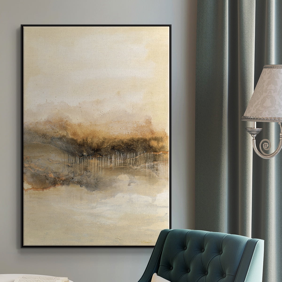 Keeping Secrets I Framed Premium Gallery Wrapped Canvas - Ready to Hang - 17 x 25 - Black Floating Frame