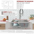 thumbnail image 5 of Stylish Dual Mount 29" Stainless Steel Double Bowl Kitchen Sink with Strainers S-414T, 5 of 12
