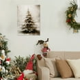 thumbnail image 4 of Christmas Tree Wall Art, Rustic Winter Snowy Christmas Tree Canvas Wall Art Prints, Christmas Wall Decorations, Christmas Poster Pictures Wall Decoration for Home, 12x16 Inch Unframed, 4 of 6
