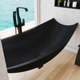 thumbnail image 3 of ALFI brand HammockTub2-BM Black Matte 71" Solid Surface Resin Suspended Wall Mounted Hammock Bathtub, 3 of 12