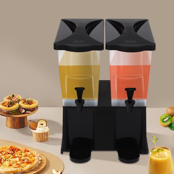 Dual Filtration Water Drink Beverage Dispenser Containers with Lids for Fridge,Beverage Dispenser, 22L Plastic Drink Dispenser