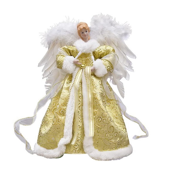 Christmas Angel with LED Light Angel Christmas Figurine Seasons of Holiday DéCor Top Decoration