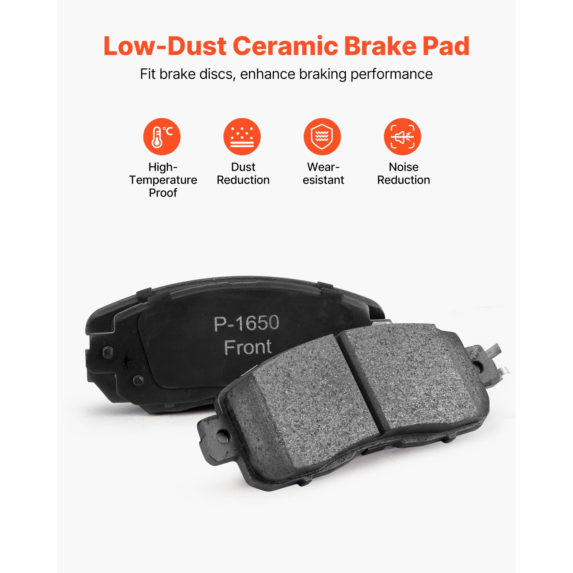 KFFKFF Front and Rear Brake Kit Compatible with 2013 Nissan Altima (Base, SL, SV & S Sedan), 2014-2018 Nissan Altima, 2019-2023 Nissan Altima (with Manual Parking Brake), Ventilated Front Rotors