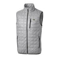 thumbnail image 2 of Men's Cutter & Buck Gray Baltimore Ravens Big & Tall Rainier PrimaLoft Eco Insulated Full-Zip Puffer Vest, 2 of 3