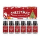 thumbnail image 2 of Set de aceites esenciales navideños para difusores. Aceites naturales para aromaterapia. Candidiasis mixta, Freshia, menta, eucalipto, vainilla, canela, manzana y caramelo. 60 ml de agua aromática., 2 of 9