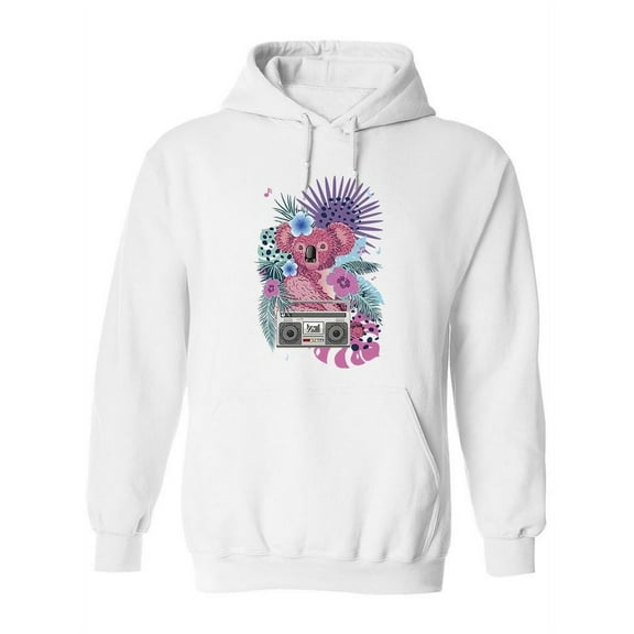 Koala Bear With A Boombox Hoodie Women -Image by Shutterstock, Female x-Large