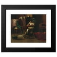 thumbnail image 2 of Thomas Pollock Anshutz 24x20 Black Modern Framed Museum Art Print Titled - Woman Writting on a Table, 2 of 5