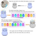 thumbnail image 4 of Night Light Children Soft Silicone Owl Lamp 9 Colors Bedside Lamp Baby Rechargeable Remote Control, 4 of 5