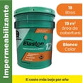 thumbnail image 2 of Impermeabilizante Acrílico ELASTON PLUS 12 Años Blanco 19 l – Alta Protección Triple Acción, 2 of 4