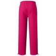 thumbnail image 5 of UDAUDU Boys Girls Baggy Sweatpants Casual Straight Wide Leg Sweat Pants Drawstring Athletic Workout Gym Jogger with Pockets Hot Pink 7-8 Years, 5 of 6