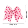 thumbnail image 3 of HongHeng 1Pc Large Cheer Bows Hair Bows Girls Cheerleading Bows Bulk Elastic Band Ponytail Holder for Teen Girls College Sports Competition, 3 of 6
