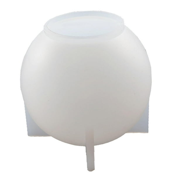 Molde de resina de silicona con forma de bola redonda para decoración del hogar, ideal para la fabricación de joyas y el moldeo de resina epoxi. 100 mm