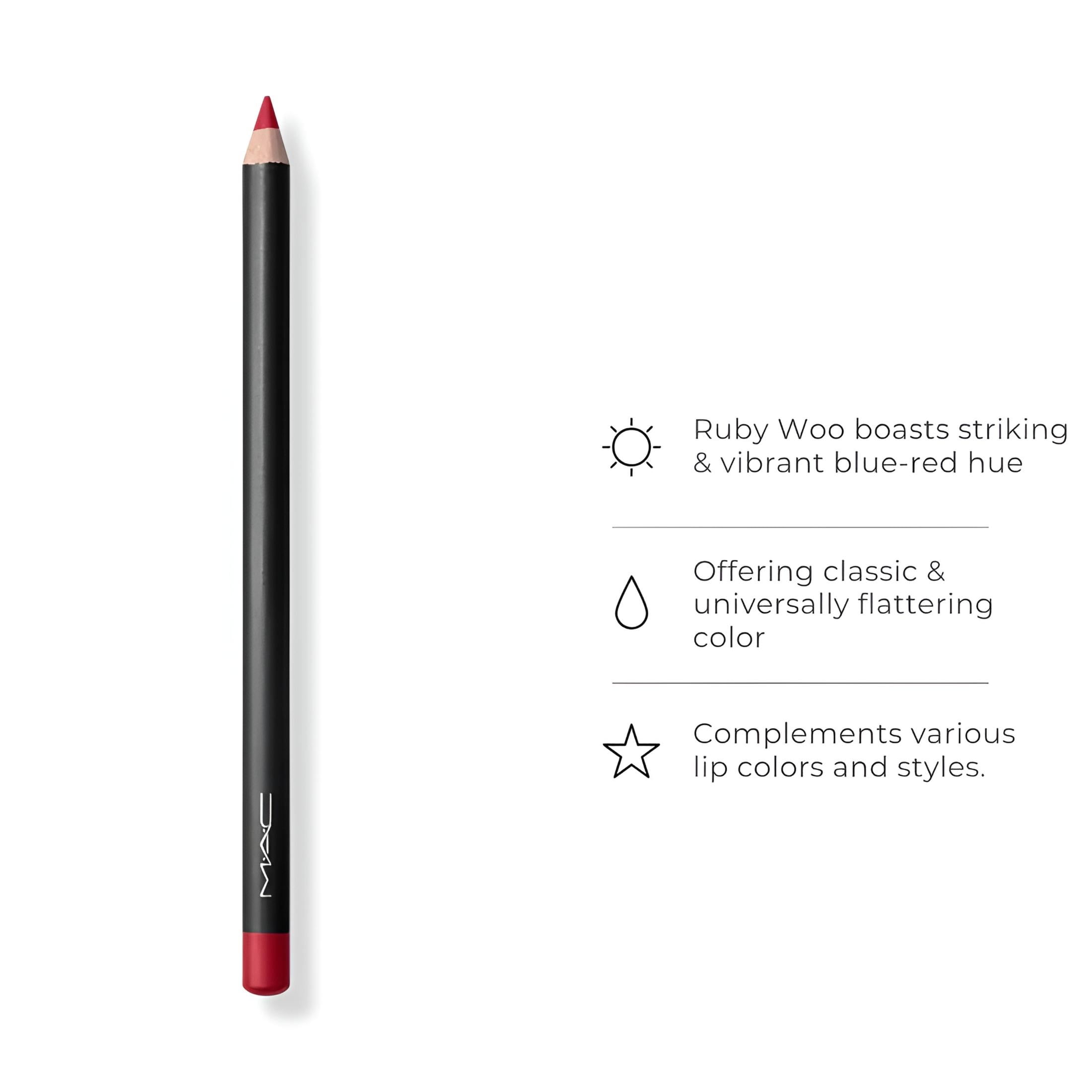 MAC Lip Pencil, Ruby Woo .05 oz