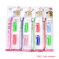 thumbnail image 2 of 3Pcs/set Double Head Pet Hand Toothbrush Pet toothbrush Pet toothbrush set Teeth Care Cleaning Brush Grooming Tools Set Random Color, 2 of 9