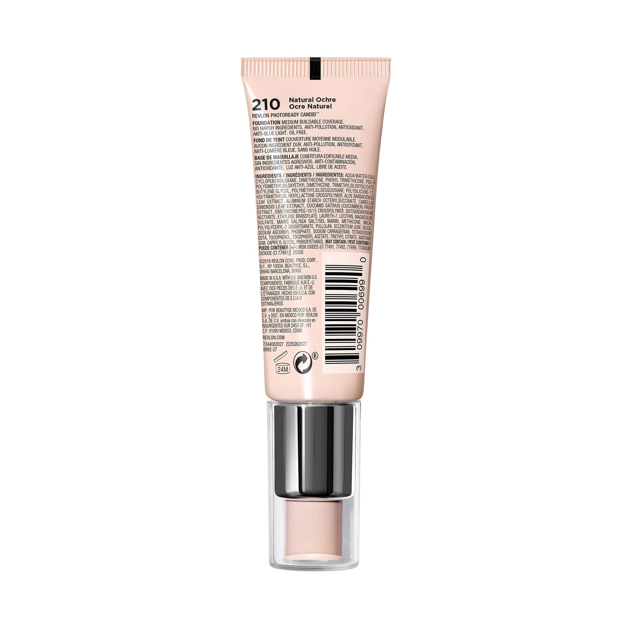 Set of 2 Revlon PhotoReady Candid Foundation, 210 Natural Ochre