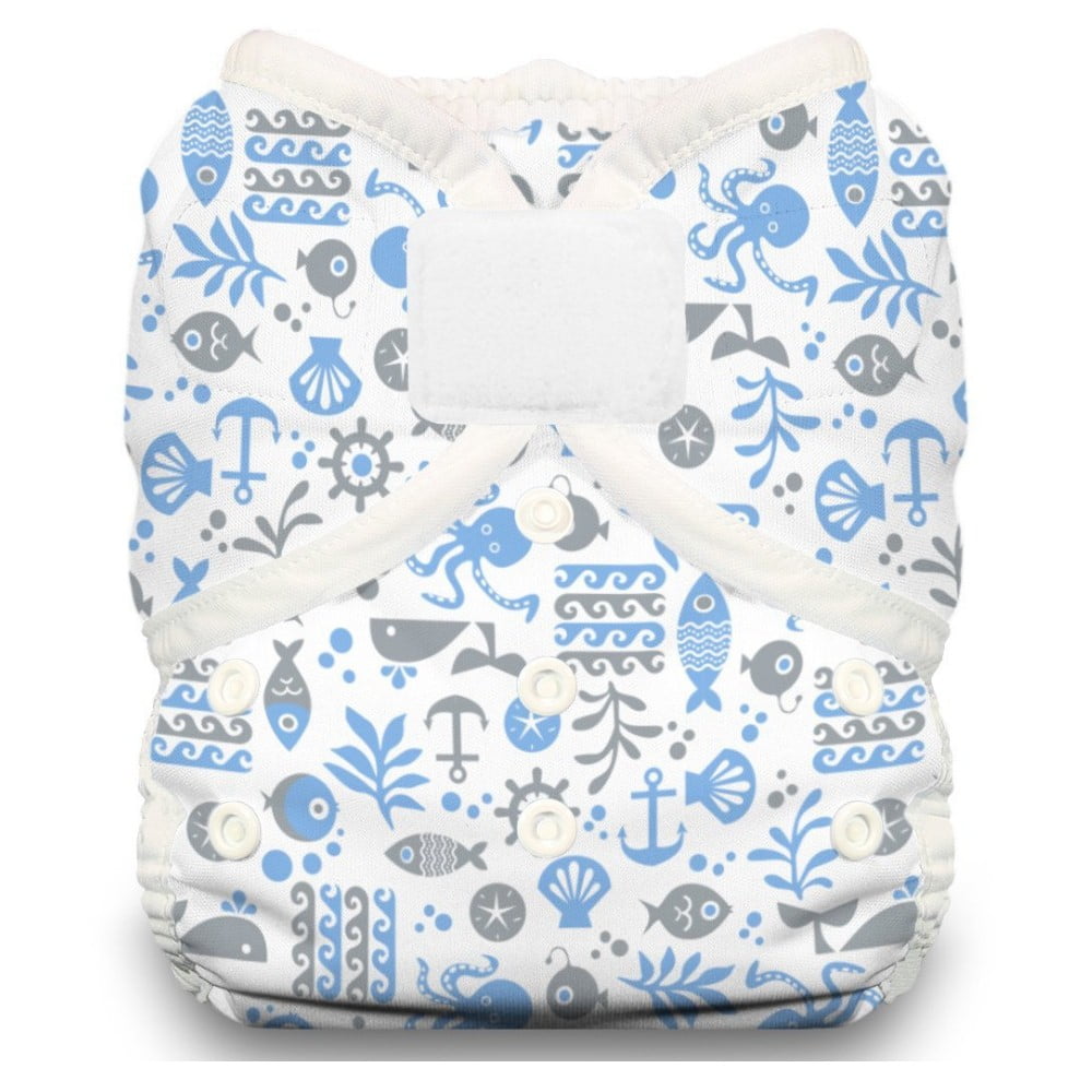 Thirsties Duo Wrap Aplix Cloth Diaper Cover in FIN 