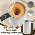 thumbnail image 3 of Automatic Magnetic Stirring Coffee Cup - Self-stirring Stainless Steel Mixing Cup with LCD Thermometer, USB Rechargeable Protein Shaker Bottle for Hot Beverages, 3 of 7