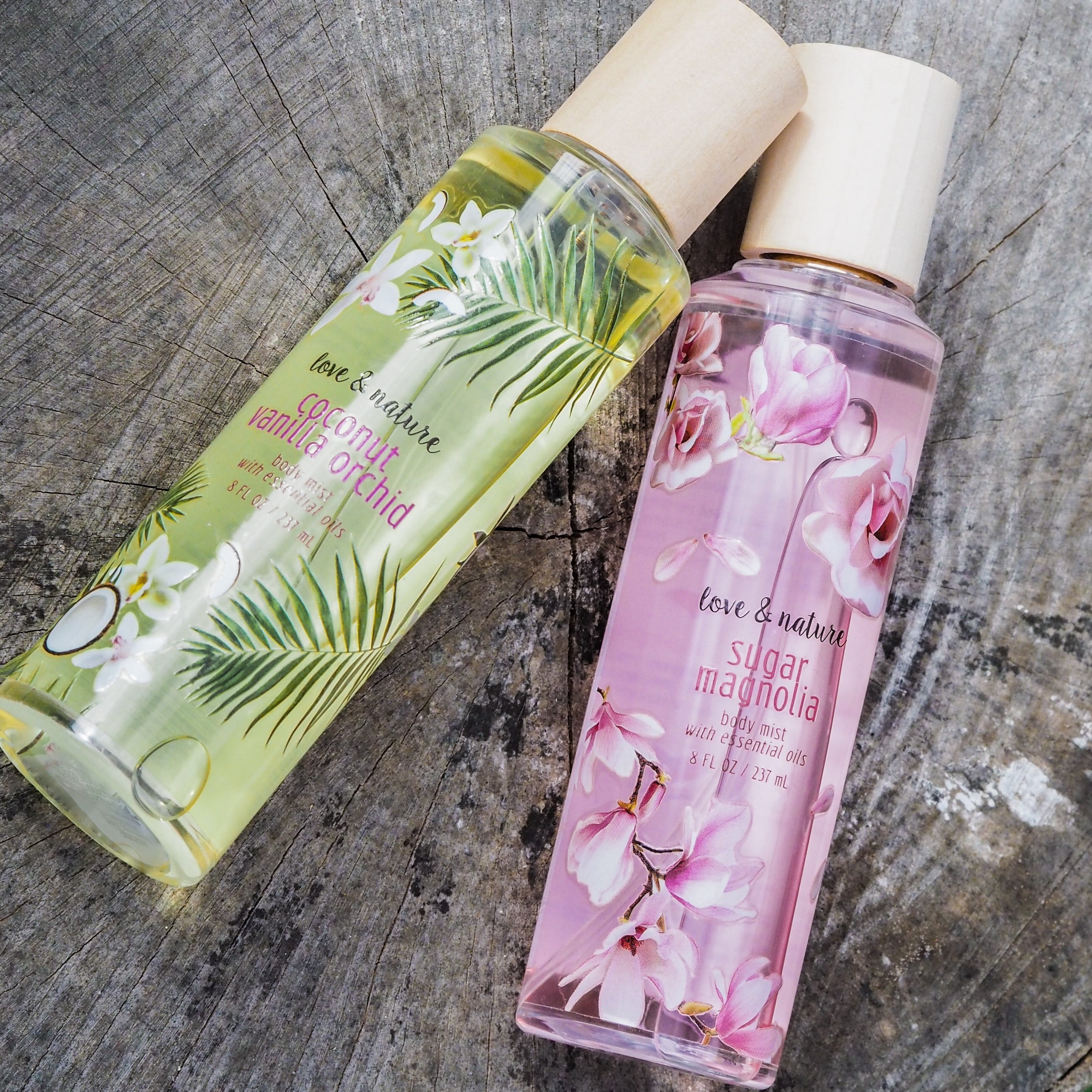 Love & Nature Vegan Fragrance Body Mist, Coconut Vanilla Orchid with  Essential Oils, 8 fl oz 