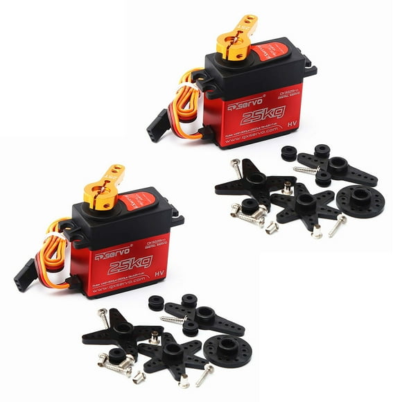 2pcs DSSERVO DS3225 Digital Servo 25KG Metal Gear High Waterproof for 1/10 1/12 RC Car Traxxas HSP Car Boat Helicopter Robot Airplane