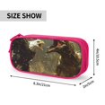 thumbnail image 2 of Sigee Dinosaur Bald Eagle for Portable Pencil Pouch with Zipper for Students, Artists, and Office Use, 2 of 5