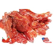 Made to Order Fire-Grilled Asian Bacon Jerky (Spicy Flavor - 4 Ounce) aka Singapore Bak Kwa - Los Angeles Times "Handmade Gift" Winner