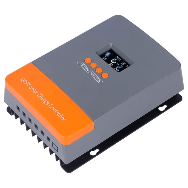 Controlador De Carga Solar MPPT, Controlador De Carga De Panel Fotovoltaico De Modo De 3 Etapas Pantalla LCD De Alta Eficiencia Para De Generación De Energía