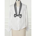 thumbnail image 5 of INSPIRE CHIC Women's Skinny Scarves Stripe Neck Wraps Neckerchief Ribbon Hairband Black L, 5 of 5