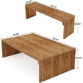 thumbnail image 3 of 13FT Large Rectangle Conference Table, Long Meeting Table Business Tables for 10-14 People (Two Tables), 3 of 5