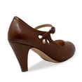 thumbnail image 3 of Chase & Chloe Mary Jane Shoes Women Oxford Pumps - Cute Low Kitten High Heels - Retro Vintage Shoes for Women 1950s Mary Janes Round Toe Shoe with Ankle Strap - Women Dress Shoes, 3 of 4