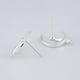 thumbnail image 4 of 925 de plata de moda gato en la luna de diseño pendientes para las mujeres de estilo hecho a mano de joyería del oído, 4 of 5