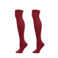 thumbnail image 1 of Mialoley Men Football Socks, Knitting Solid Color Knee-High Tube Elastic Sports Adult Male Long Socks, 1 of 5