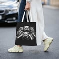 thumbnail image 2 of DouZhe Reusable Grocery Bags, Sketch Wolves Animals Lightweight Polyester Canvas Cloth Tote Bag for Travle Gym Shopping School, 15" x 16", 2 of 7