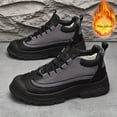thumbnail image 5 of Men'S Winter Skate Shoes, Warm Fleece-Lined Cold-Resistant Snow Boots with Windproof Design, Plush Lining, Available in Plus Sizes - Ideal for Hiking and Cold Weather, Outdoor Work, Casual, 5 of 9