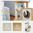 thumbnail image 3 of Cat Tree es Cat Tower with Dual Condos for Indoor Cats Plush Cat House with Padded Perch Scratching Ramp and Posts and Replaceable Balls, 3 of 7