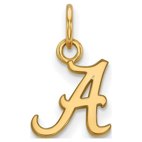 14K Yellow Gold Charm Pendant Alabama NCAA University Of 15 mm 9