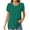 Green tops for women, variant on ATOYSOY Women's Pleated Loose Tops Tunic Petal Sleeve for Teens Girls Fashion Shirts Summer Pullover Solid Color Round Neck Retro Elegant Casual Black L