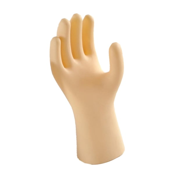 Artesanía de bricolaje Soporte de exhibición de joyería de mano Negro 10.2 x 3.4 x 4.7 pulgadas Forma de mano de plástico Exhibición de joyería Pulser Piel Soledad Exhibición de la mano del maniquí masculino