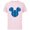 Soft Pink, variant on Disney Mickey Mouse Icon Blue Holiday Plaid - Short Sleeve Cotton T-Shirt for Adults - Customized-Black