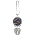 thumbnail image 1 of mas Renne Motif Élan Pendentif Voiture Aile Argentée Décoration, 1 of 4