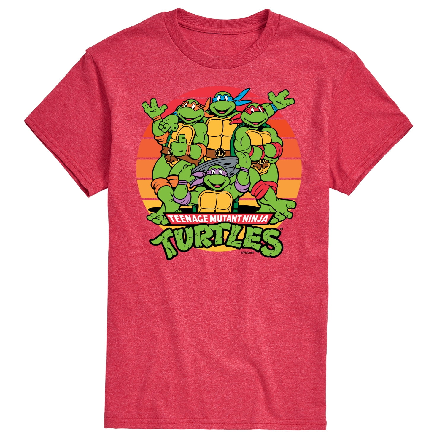 Teenage Mutant Ninja Turtles Classic Turtles Men's Cotton Slim Short-Sleeve T-Shirt - Special Order