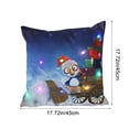 thumbnail image 3 of Hometravel LED Christmas Pillow, Two Mode Switching Flash and Steady Light, Printed Design Sofa Cushion, Holiday Gift for Home Decor, Festive Atmosphere, 3 of 6